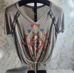 Daytrip Sequin and Lace Trim Top